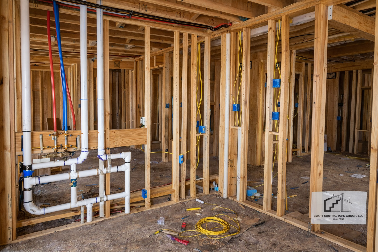 Smart Contractors Group — Interior plumbing & electrical rough-in